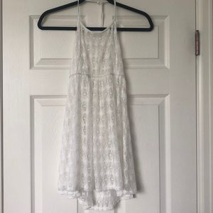 Francesca’s White Halter Swim Coverup